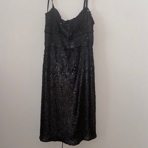 Black sequin dress